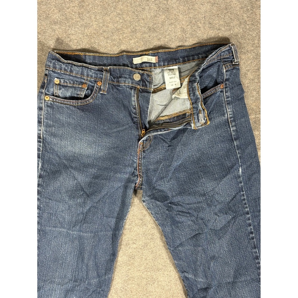 Levis 515 Bootcut Jeans Womens 12M Medium Wash Blue Denim Stretch 052178567663
